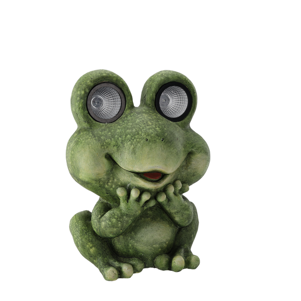 ZAHRADNÁ FIGÚRKA - ŽABKA S SVETELNÝMI OČAMI 26 x 20,5 x 35 CM LED *7133