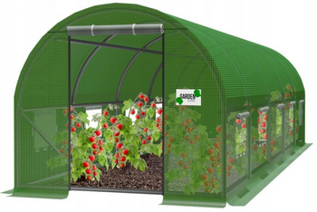 TUNEL FOLIOWY OGRODOWY 5 SEGMENTOWY ZIELONY 8 x 3 x 2 M