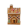 FIGURINE OF THE NATIVITY SCENE - GINGERBREAD HOUSE 6,5 X 11 X 23 CM LED pack=4pcs