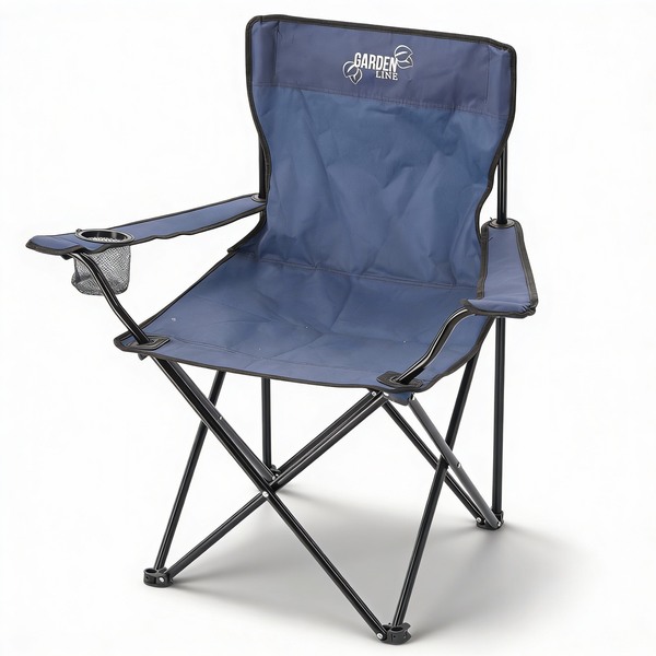 FOLDING CAMPING/FISHING CHAIR BLUE 50X50X80 CM