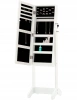 JEWELRY CABINET WITH MIRROR WHITE 34 X 35.5 X 120 CM