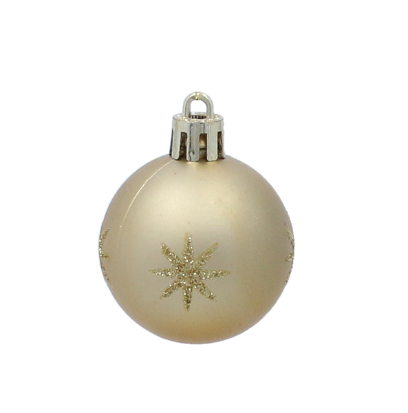 24 CHRISTMAS ORNAMENTS - MIX