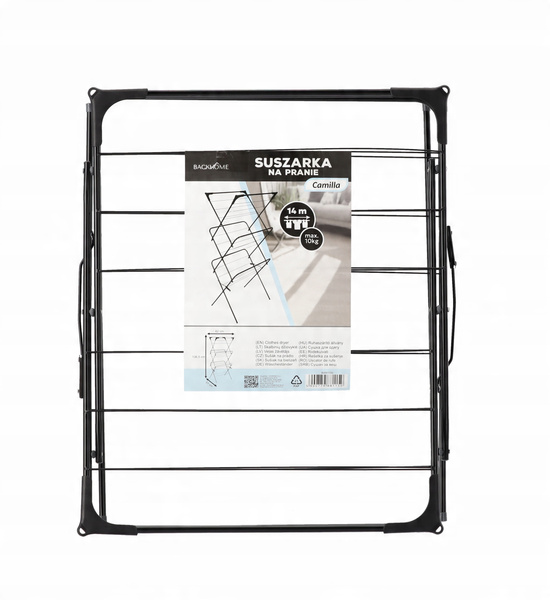 Uscător de rufe "CAMILLA" negru 62 x 51 înălțime 136,5 CM *1150
