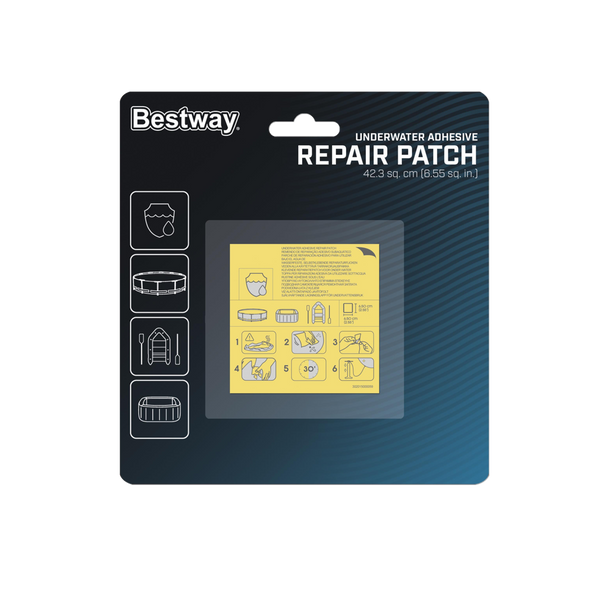 Bestway® 2.5" x 2.5"/6.5cm x 6.5cm Underwater Adhesive Repair Patch
