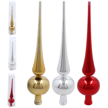 CHRISTMAS TREE SPIKE 30 CM RED/GOLD/SILVER