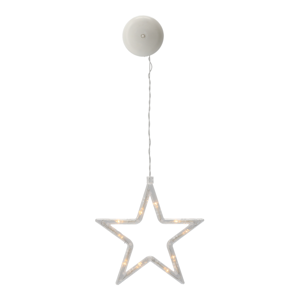 Vianočná okná ozdoba LED s prísavkami na batérie 10L mix 6 vzorov *4017