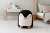 POUFF PENGUIN BLACK 28 x 34 CM