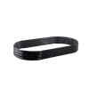 Vegetable-flower bed 180 X 90 X 30 CM oval anthracite