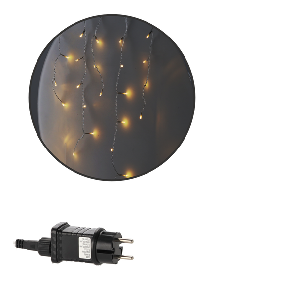 ZÁCLONA ICICLE 300L TEPLÁ BÍLÁ + STUDENÝ BLESK, DÉLKA 3 + 12 M *9843