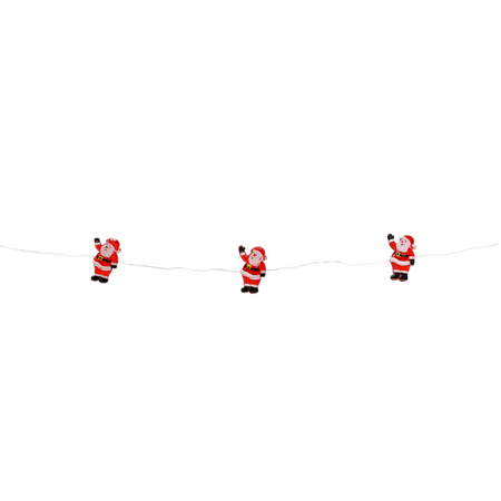 LED LIGHT CHAIN - SANTA CLAUSES 20 L BATTERY-POWERED