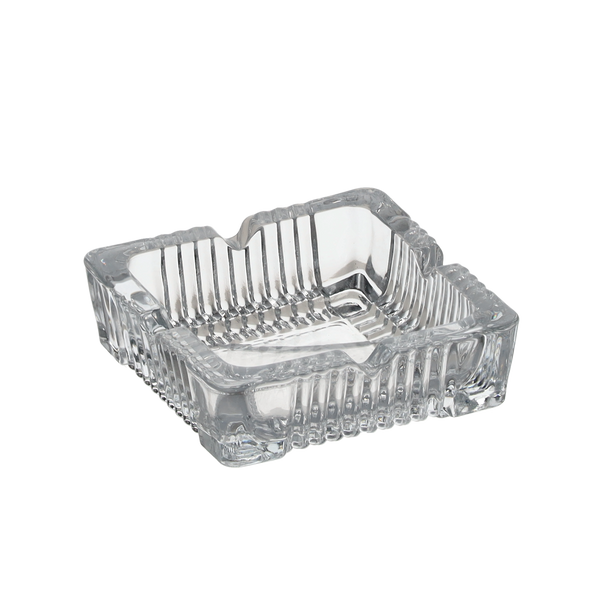 SQUARE GLASS ASHTRAY