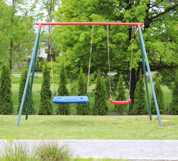 TWO-SEATER GARDEN SWING 290 x 180 x 200 CM