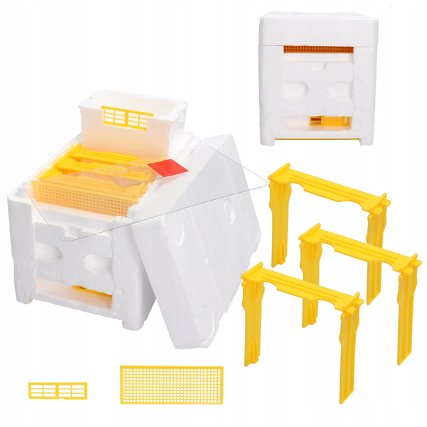 Wedding hive 3-frame with styrofoam feeder