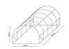 Garden Poly Tunnel 5-Segment Green 8 x 3 x 2 M