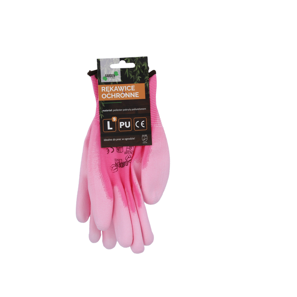 PROTECTIVE GLOVES "9" KNITTED WITH POLYESTER COATED WITH POLYURETHANE pack=12
