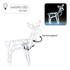 LED NEON CHRISTMAS DEER 64x22x70CM COLD WHITE IP44
