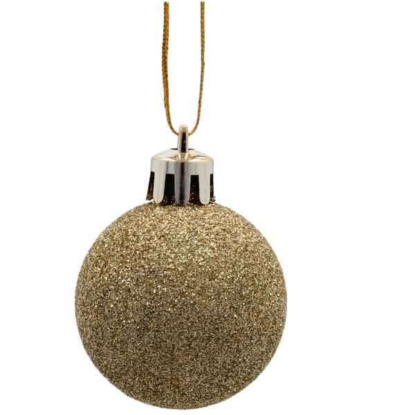 SET OF 24 CHRISTMAS BAUBLES RED, SILVER, GOLD