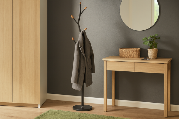 WIESZAK STOJĄCY BUNGUND 170 CM CZARNY *5387