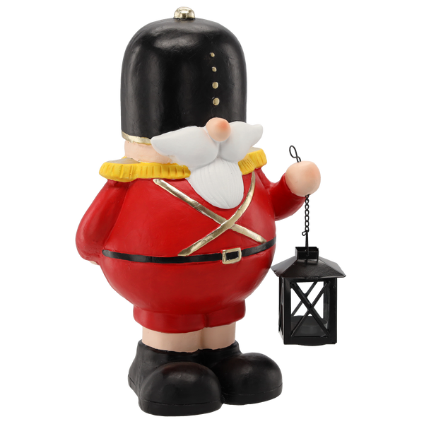 CHRISTMAS FIGURINE - LEAD SOLDIER WITH A LANTERN