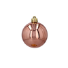 SET OF 10 BAUBLES 6 CM OLIVE/COPPER/GRAPHITE