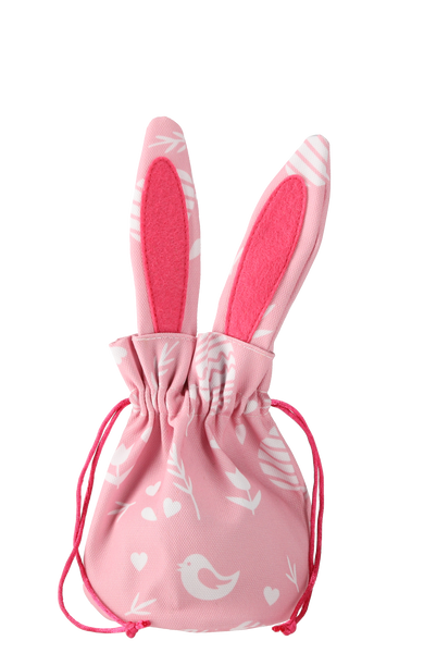 KOSZYCZEK WIELKANOCNY 15,5 x 26 CM Z USZKAMI ZAJĄCZKA MIX 3 WZORÓW *9038