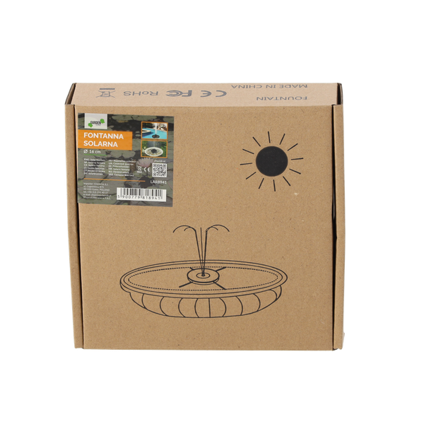 SOLAR FOUNTAIN DIAMETER 16 CM