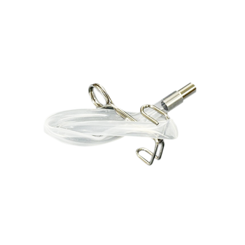 One silicone tube, one ss tube one clip