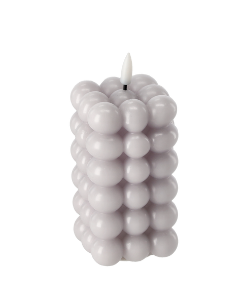 ŚWIECA WOSKOWA LED - BUBBLE 6 x 11,5 CM MIX KOLOR *9324