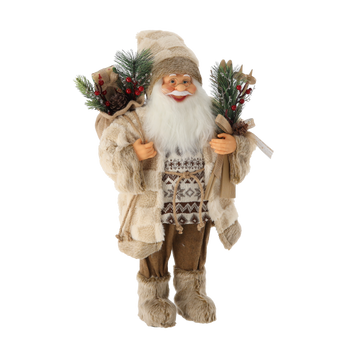 Mikuláš biele stojaci s lyžami 60 cm *8691