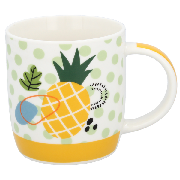 Porcelánový hrnek ANANAS/POMERANČ 365ML balení=12ks *6196