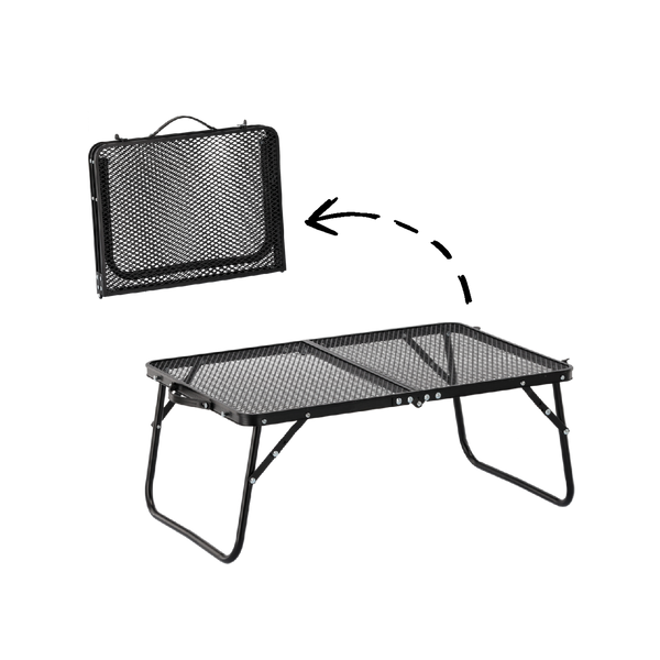 Masă turistică pliată neagră 60x40x26,5 cm *3224