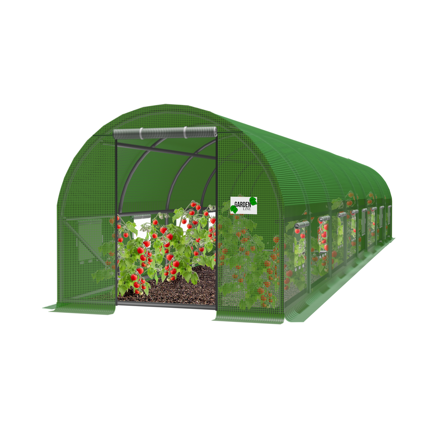 TUNEL FOLIOWY OGRODOWY 10 SEGMENTOWY ZIELONY 10 x 4 x 2 M  pol_pl_TUNEL-FOLIOWY-OGRODOWY-10-SEGMENTOWY-ZIELONY-10-x-4-x-2-M-1256_16