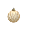 SET OF 6 GEOMETRIC BAUBLES 6 CM RED/GOLD/SILVER
