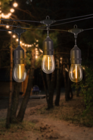 GARDEN GARLAND 230 V LENGTH 3 + 17 M FILAME 20 LED WARM WHITE WITH HANDLES