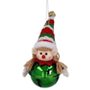 CHRISTMAS DECORATION - BELL ELF MIX DESIGNS 5 x 12 CM