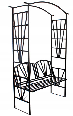 Garden pergola with bench 114 x 45 x 208 CM