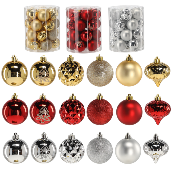 KPL. 26 BOMBEK IN A 6 CM TUBE RED / GOLD / SILVER *3764