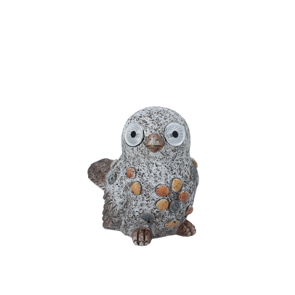 GARDEN FIGURINE - BIRD WITH GLOWING EYES 17 x 12 x 15 CM LED pack=4 pcs