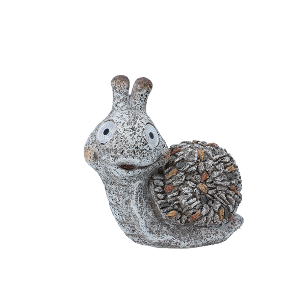 GARDEN FIGURINE - SNAIL WITH GLOWING EYES 18 x 11,5 x 18,5 CM LED pack=4 pcs