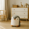 POUFF PENGUIN GREY 28 x 34 CM