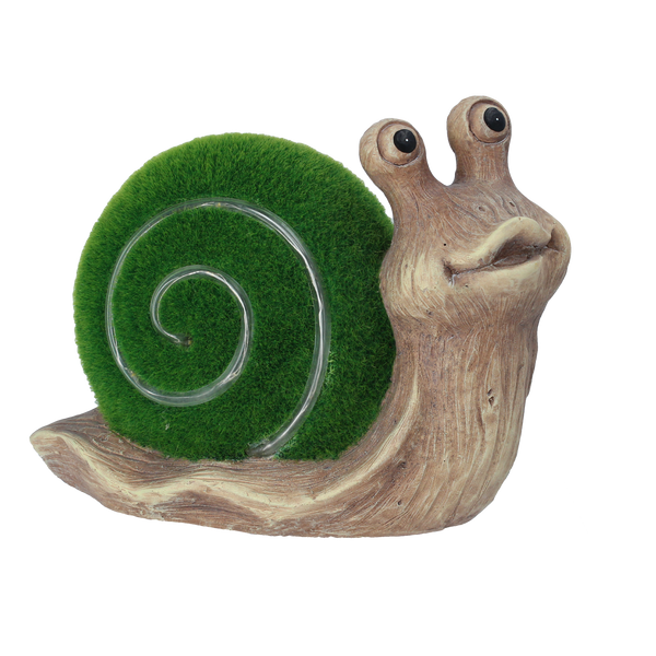 FIGURĂ DE GRĂDINĂ - MELC CU CARAPACE ÎNDRĂZNEȚĂ 23 x 11,5 x 17 CM LED pachet=4buc *7614