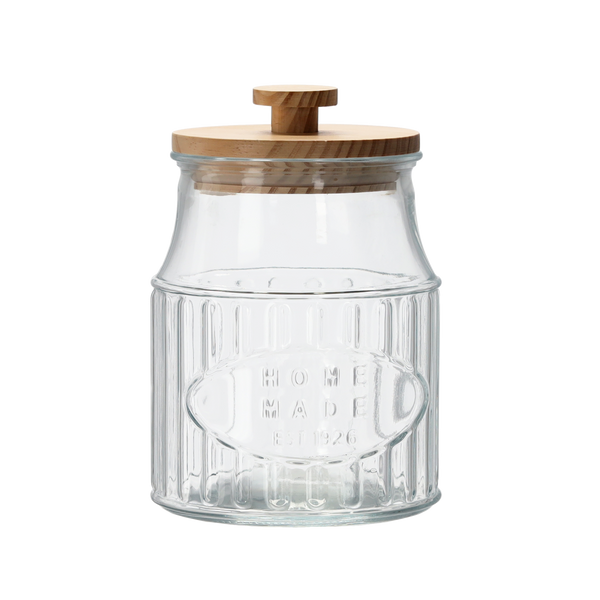 JAR 2.2 L ROUND STRIPES WITH WOODEN LID