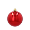SET OF 4 BAUBLES 8 CM RED/GOLD/SILVER