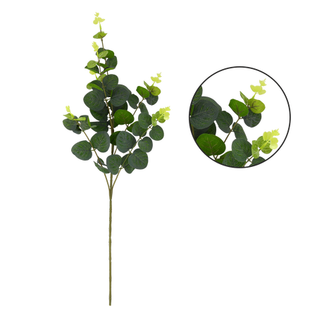 UMĚLÝ VĚTVA - ZELENÝ EUKALYPTUS 58 CM balení=90 ks *2966