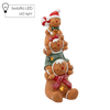 FIGURKA BOŽONAR. - TRI PERNÍKOVÉ POSTAVIČKY 16 X 16 X 43 CM LED *0967