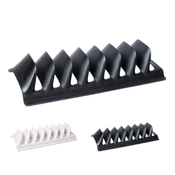 WHITE/BLACK PLATE RACK 0925