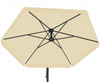 GARDEN UMBRELLA 3 M BEIGE "BANANA" WITH COVER