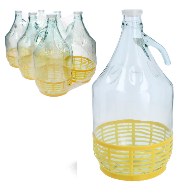 BALON 5L Z UCHWYTEM + ZATYCZKA PLASTIKOWA (KOREK NR1) ZGRZ=6 SZT.*5505