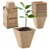 SET OF 18 PEAT FLOWERPOTS 8x8x8 CM