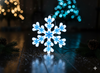 BLUE SNOWFLAKE 40 CM NEON LED COLD WHITE
